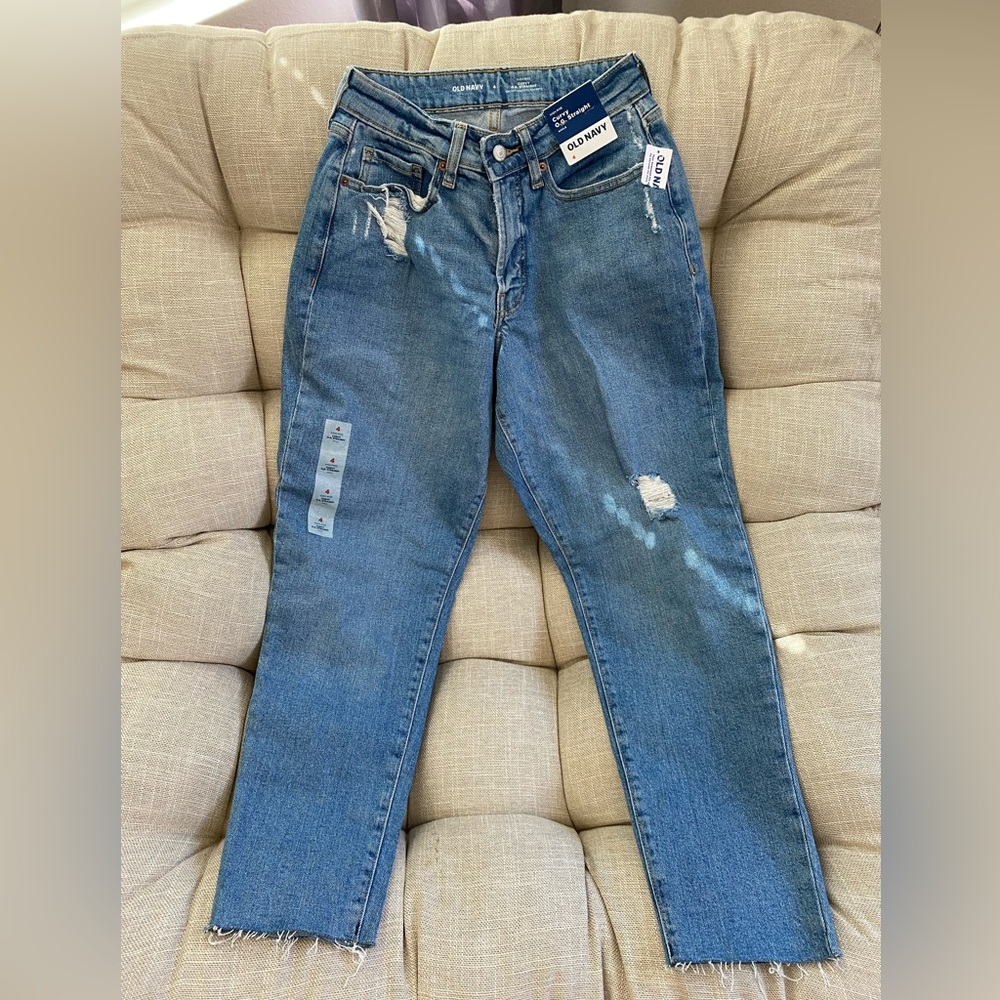 NWT Old Navy High Rise Curvy OG Straight Jeans